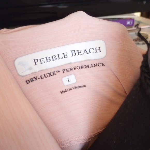 Pebble Beach Pink Fitted Polo Blouse - Picture 2 of 3